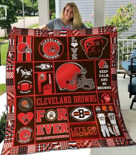 Cleveland Browns Fleece Blanket Gift For Fan
