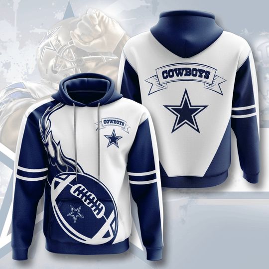 Dallas Cowboys 3D Hoodie Sweatshirt – Cowboys Fan Gift for Men & Women