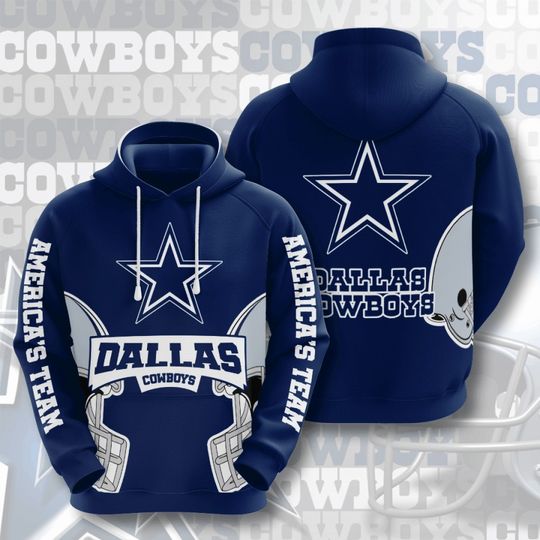 Dallas Cowboys 3D Hoodie – Football Fan Pullover Sweatshirt, Unisex Sports Gift