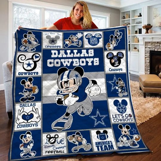 Dallas Cowboys Fleece Blanket Gift For Fan