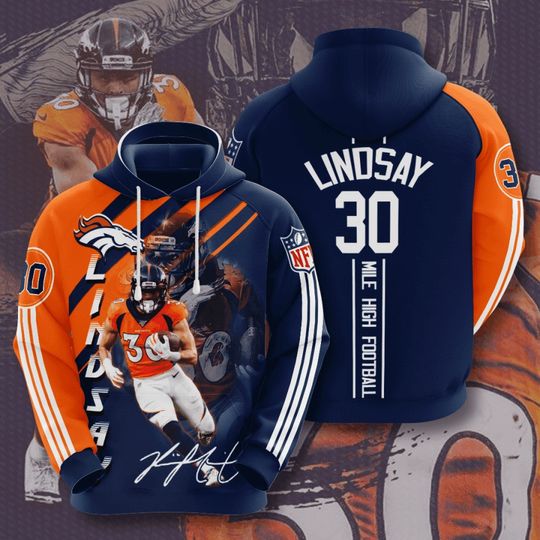 Denver Broncos 3D Hoodie LINDSAY 30