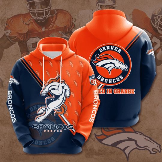 Denver Broncos 3D Hoodie