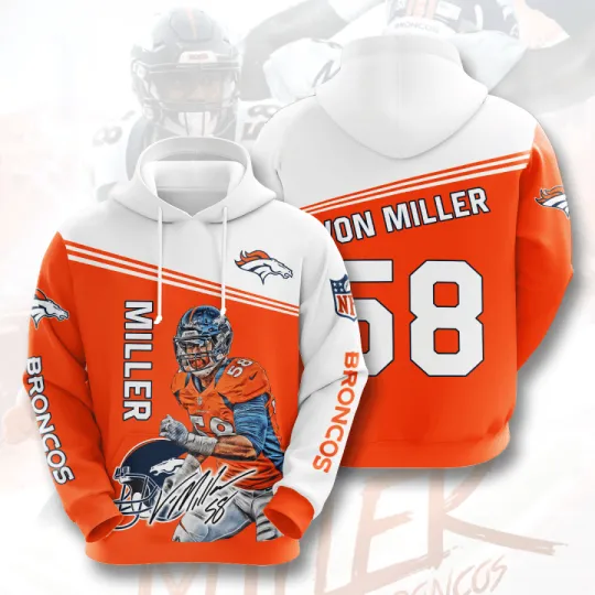 Denver Broncos 3D Hoodie for Football Lovers