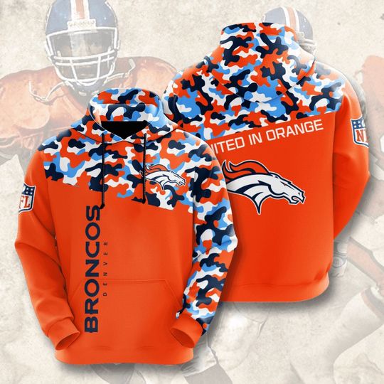 Denver Broncos 3D Hoodie – All Over Print Fan Apparel