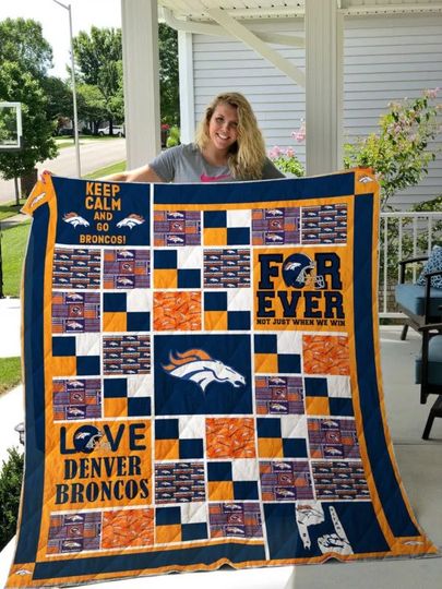 Denver Broncos Fleece Blanket Gift For Fan