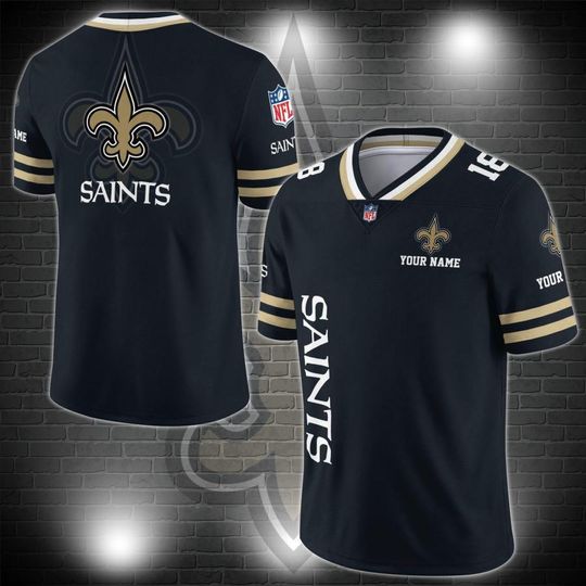 New Orleans Saints Personalized V-neck Football Jersey Sport Gifts For Fan