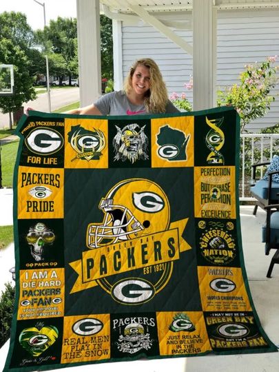 Green Bay Packers Fleece Blanket Gift For Fan