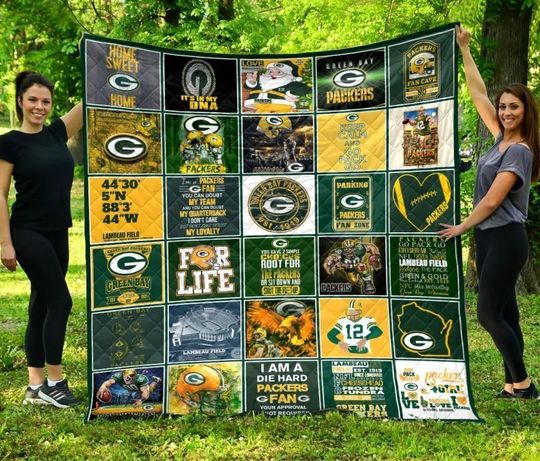 Green Bay Packers Fleece Blanket Gift For Fan