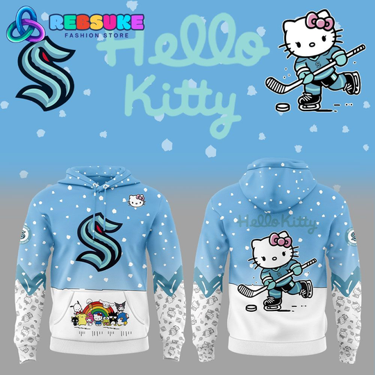 Discover Seattle Kraken x Hello Kitty Hoodie Set 2025