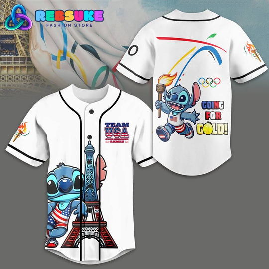 Discover Stitch Going For Gold Olympic Baseball Jersey