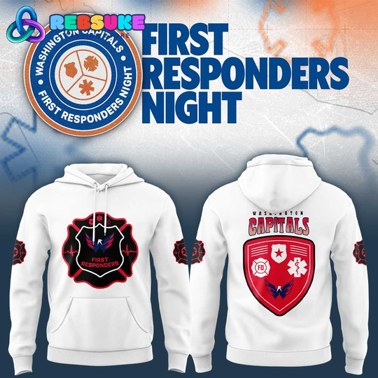 Discover Washington Capitals x First Responders Night 2026 Hoodie Set