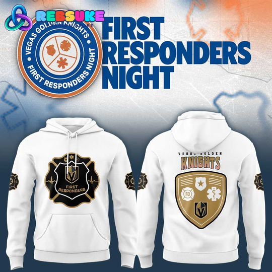 Discover Vegas Golden Knights x First Responders Night 2026 Hoodie Set