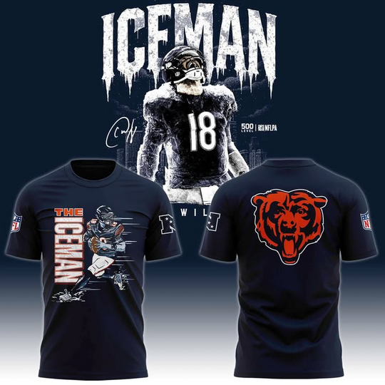 Caleb Williams The Iceman Chicago Bears 3D TShirt