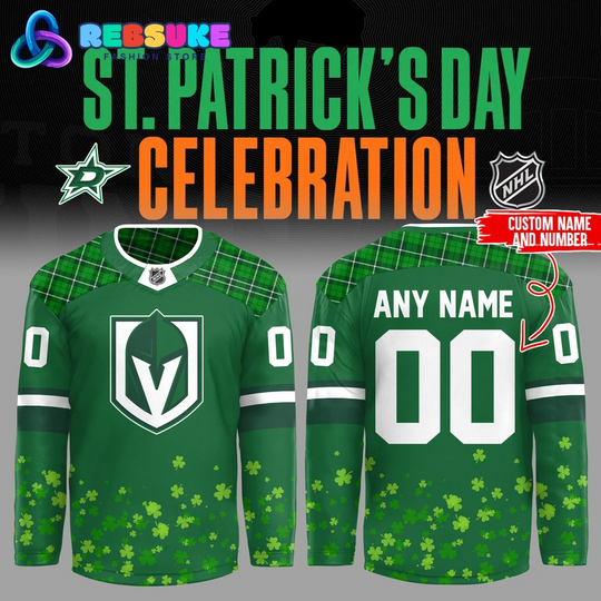 Discover Personalized Vegas Golden Knight x St.Patrick’s Day Jersey 2025