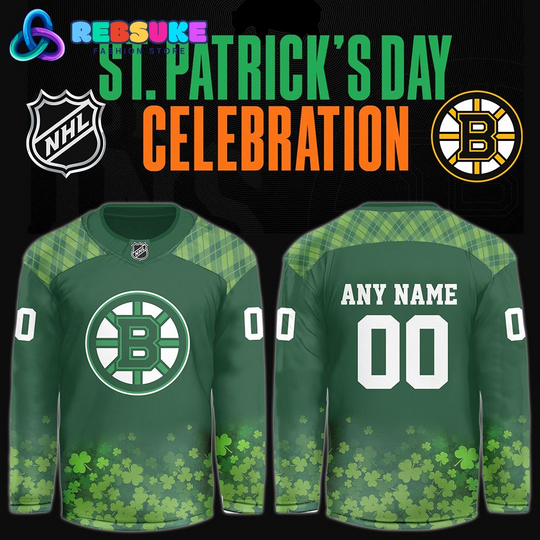 Personalized Boston Bruins x St.Patrick’s Day Jersey 2025