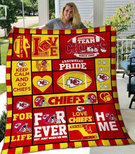 Kansas City Chiefs Fleece Blanket Gift For Fan