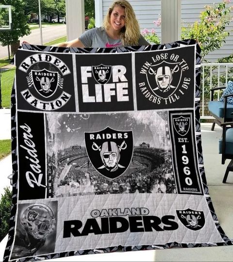 Las Vegas Raiders Fleece Blanket Gift For Fan