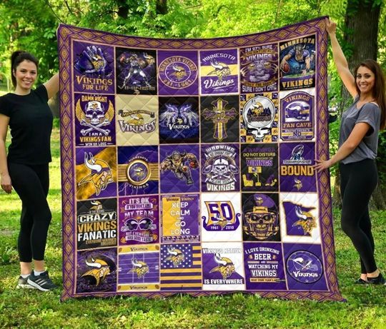 Minnesota Vikings Fleece Blanket Gift For Fan