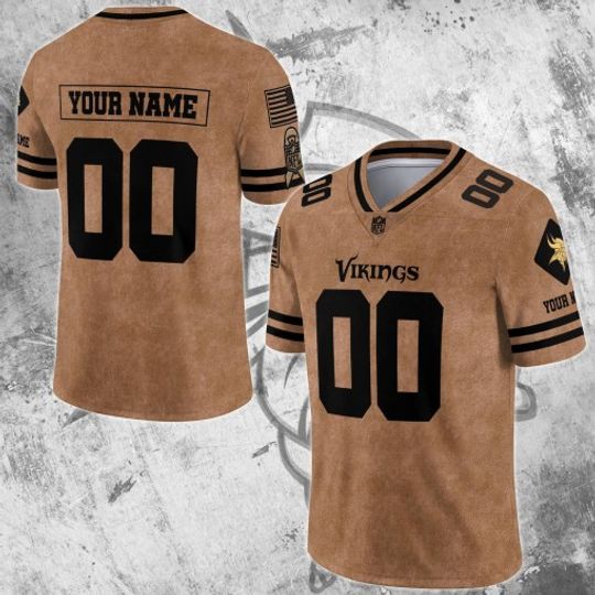 Discover Minnesota Vikings Personalized V-neck Football Jersey Sport Gifts For Fan