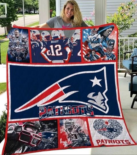 New England Patriots Fleece Blanket Gift For Fan