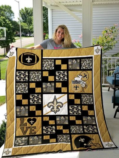 New Orleans Saints Fleece Blanket Gift For Fan