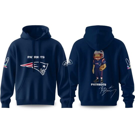 Patriotss Bad Bunny 2026 Super B.owl Concho Football Hoodie