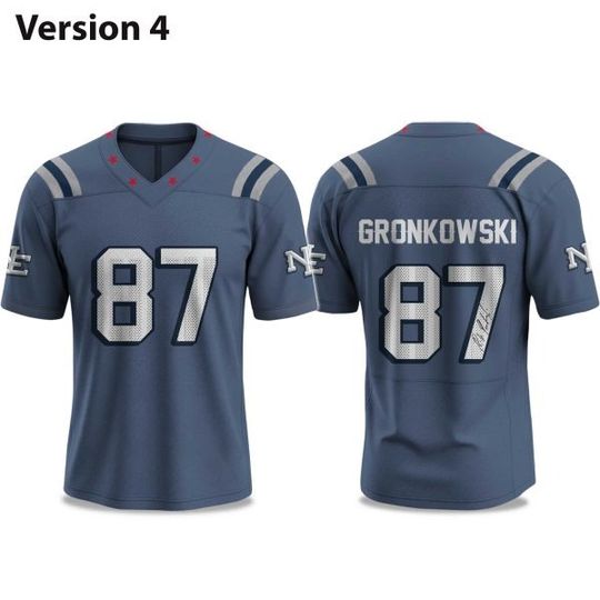 Patriots Rob Gronkowski Signature 2025 Football Jersey