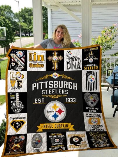 Discover Pittsburgh Steeler Fleece Blanket Gift For Fan