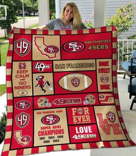 San Francisco 49ers Fleece Blanket Gift For Fan