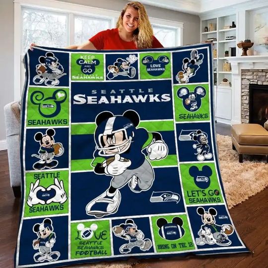 Seattle Seahawks Fleece Blanket Gift For Fan