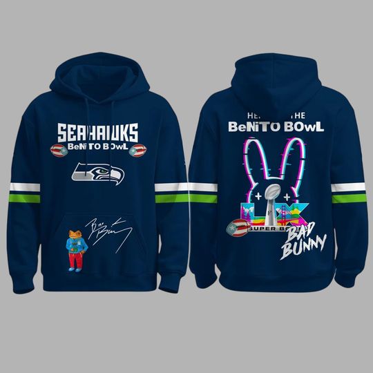Seattle Seahawkss x Bad Bunny Super B.owl 2026 Hoodie