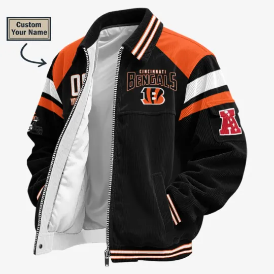 Cincinnati Bengals Classic Varsity Bomber Jacket