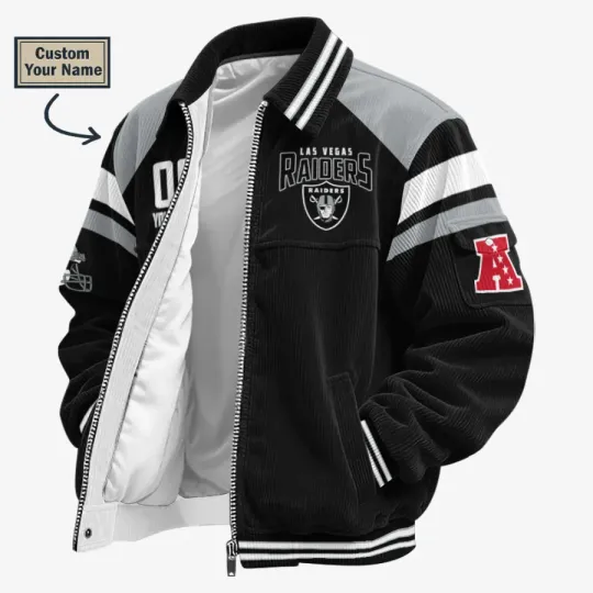Las Vegas Raiders Classic Varsity Bomber Jacket