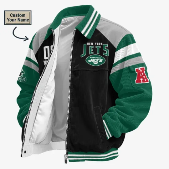 New York Jets Classic Varsity Bomber Jacket