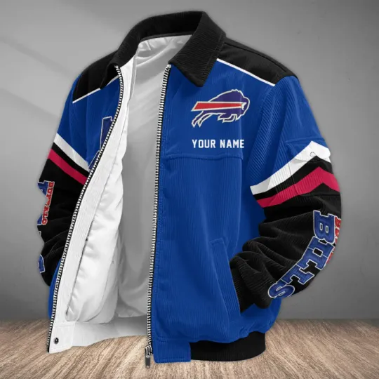 Discover Buffalo Bills Classic Varsity Bomber Jacket