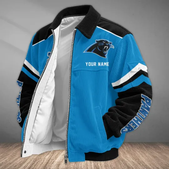 Carolina Panthers Classic Varsity Bomber Jacket