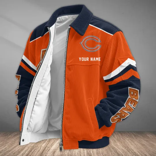 Chicago Bears Classic Varsity Bomber Jacket