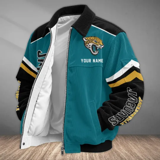 Discover Jacksonville Jaguars Classic Varsity Bomber Jacket