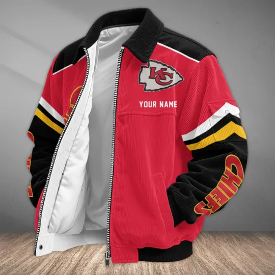 Discover Kansas City Chiefs Classic Varsity Bomber Jacket