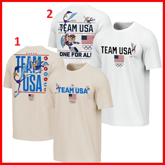 Team USA x Looney Tunes 2026 Winter Olympics Both Side Shirt For Fans