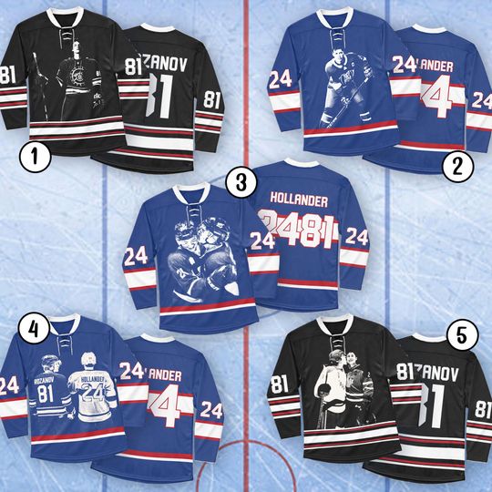 Discover Personalized Hollander Rozanov Hockey Jersey, Custom Hollanov Romance Rivalry Fans Outfit