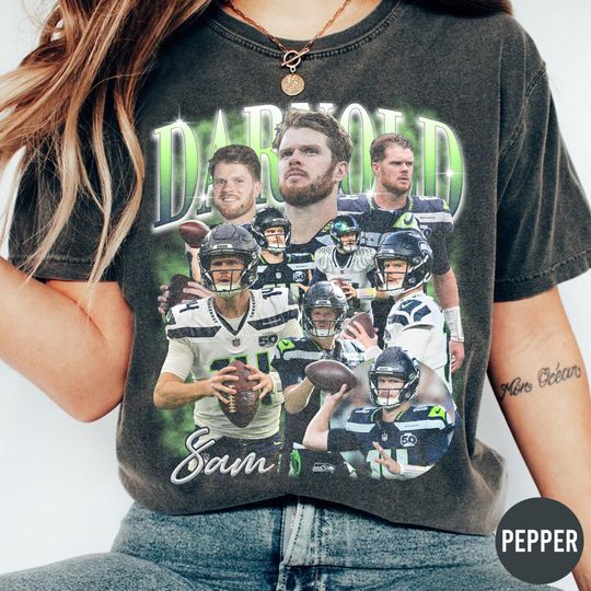 Discover Comfort Colors Sam Darnold Shirt, Seattle Game Day Vintage Bootleg T-Shirt
