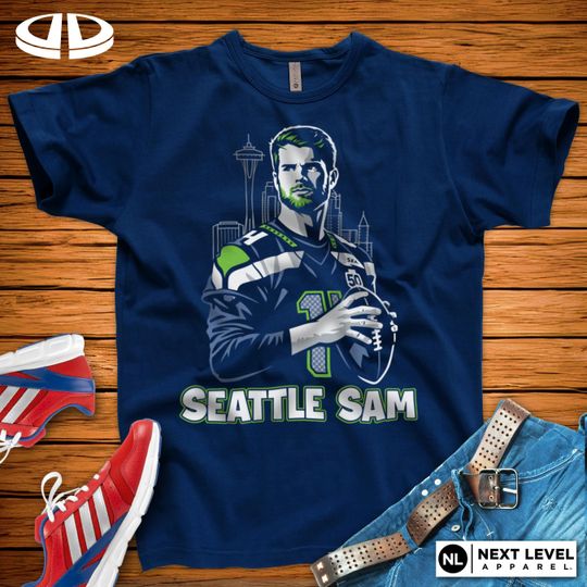 Discover Seattle Football Darnold "SEATTLE SAM" T-Shirt