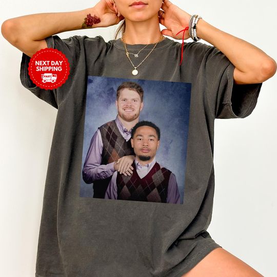 Discover Sam Darnold Jaxon Smith-Njigba Football Shirt, Seattle Step Bros Tee, Funny Football Gift Unisex