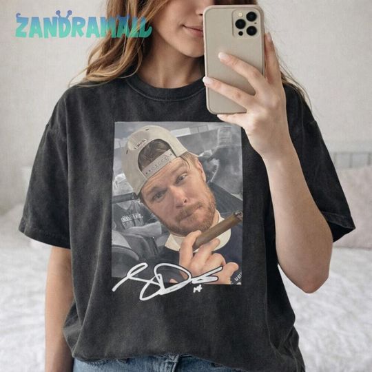 Discover Sam Darnold Funny Face With Signature Comfort Colors Shirt, Football Meme T-Shirt