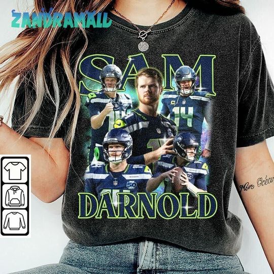 Discover Seattle Sam Darnold Vintage Comfort Color Shirt Football Fan Unisex