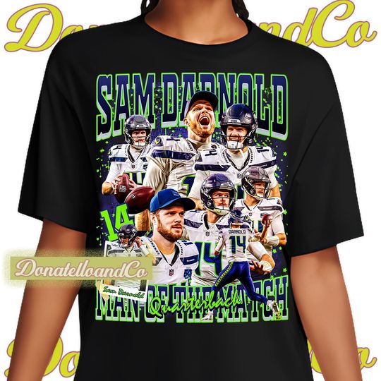 Discover Sam Darnold shirt American football wide receiver tshirt Unique design t-shirt sport Quarterback