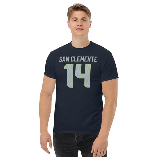 Discover Sam Darnold Fan Sam Clemente #14 Football Jersey Shirt  San Clemente Game Day Name & Number Design