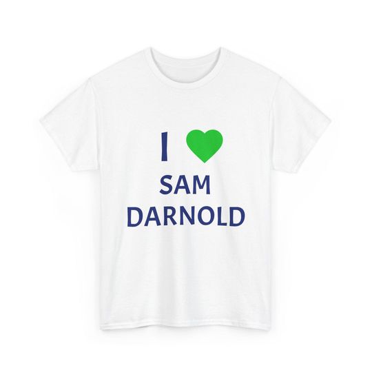 Discover I Love Sam Darnold T-Shirt | Football Fan Tee, Player Name Shirt