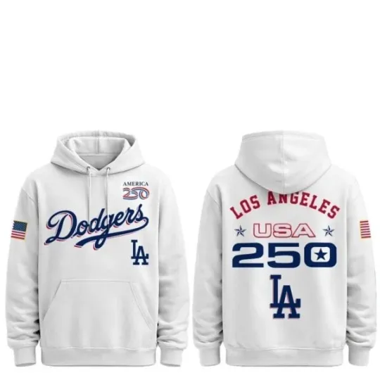 Discover 2026 Dodgers Celebration USA 250 Anniversary Hoodie